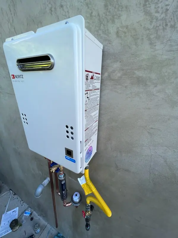 Tankless water heater installation for Athena homes